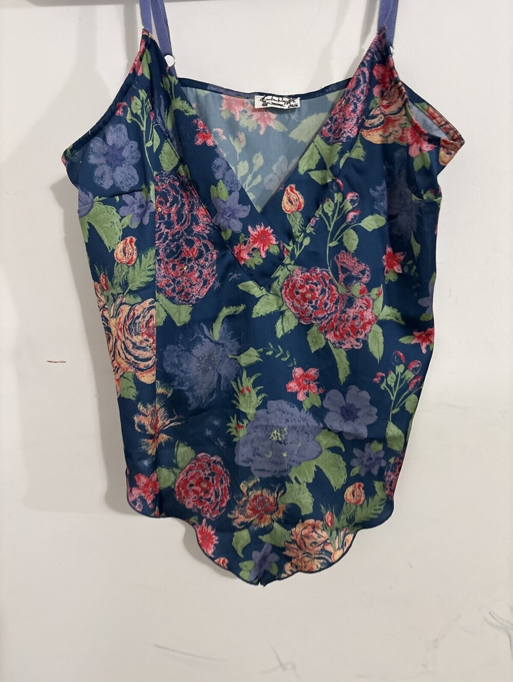 Free People Pink Floral Handkerchief Camisole Top Size S V Neck NWOT